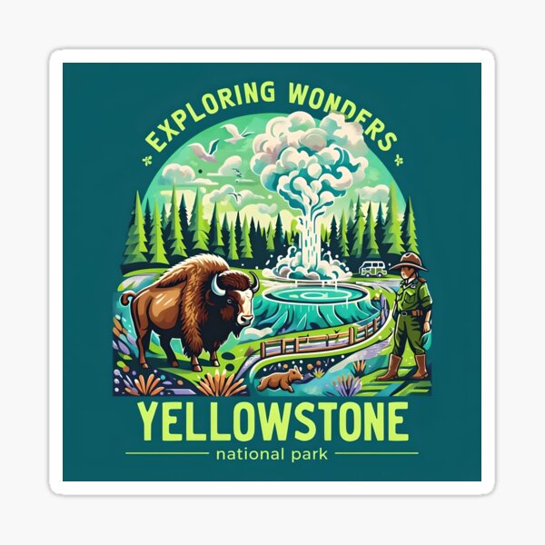 Item preview, Yellow Stone National Park designed and sold by TrendyLanes.