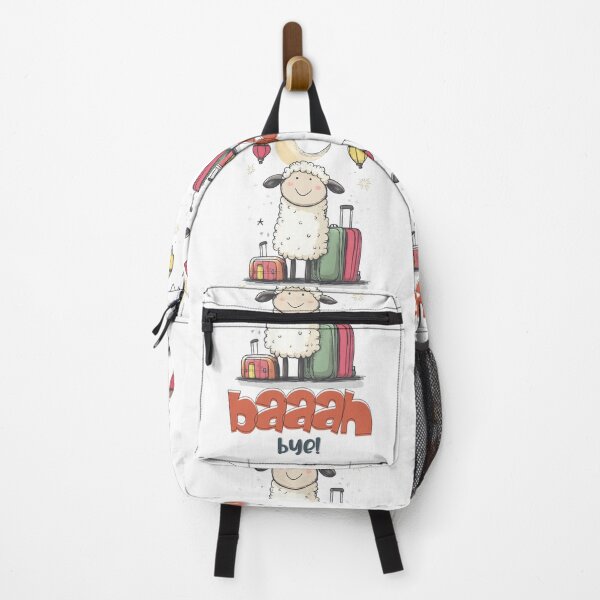 Item preview, Eid Meme Funny LOLL HAHA | Baaah Bye! Sheep, Suitcases, Crescent Moon & Lanterns designed and sold by FUNqoosh.