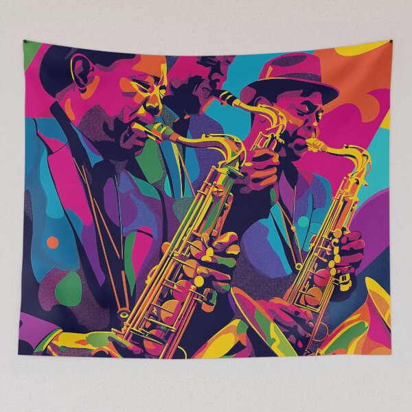 Item preview, Neon Jazz Trio – Explosive Saxophone Harmony designed and sold by djovan.