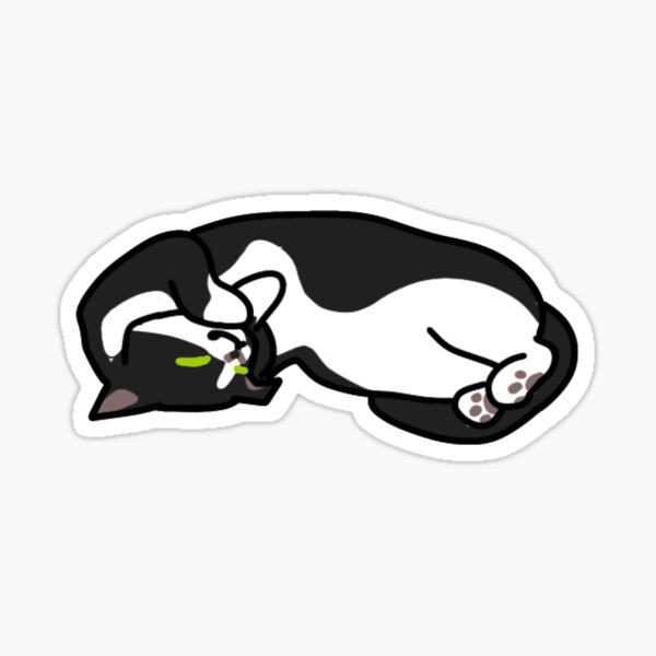 Artikel-Vorschau von Billy Croissant Nickerchen-Pose Sticker, designt und verkauft von LiminalMeow.