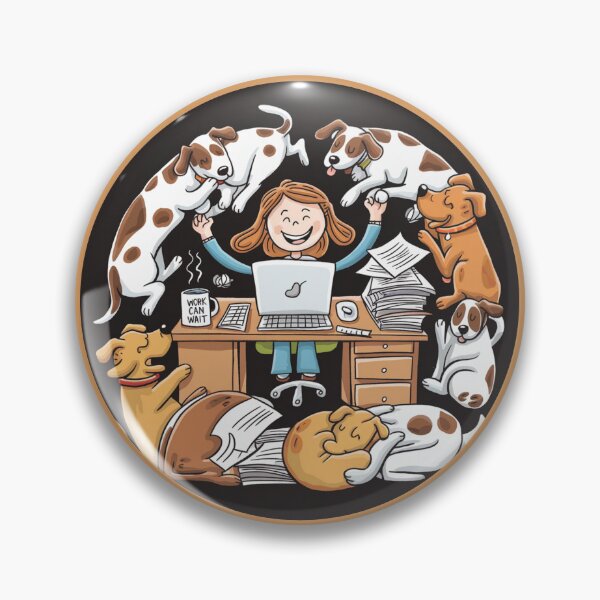 Item preview, Dog Distraction | Work Can Wait designed and sold by MartaDreamCraft ⭐⭐⭐⭐⭐.