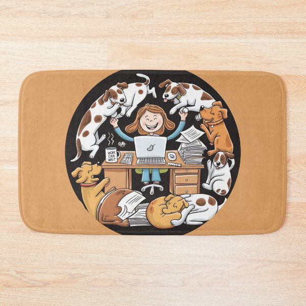 Item preview, Dog Distraction | Work Can Wait designed and sold by MartaDreamCraft ⭐⭐⭐⭐⭐.