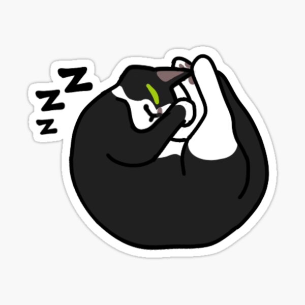 Item preview, Billy Bagel Nap Pose Sticker designed and sold by LiminalMeow.