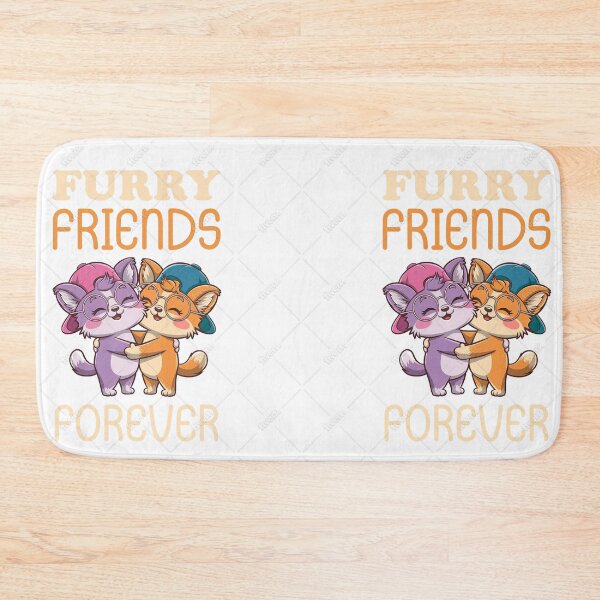 Item preview, Furry Friends Forever – Cute Cat & Dog Friendship Design designed and sold by Meowsterpiece23.