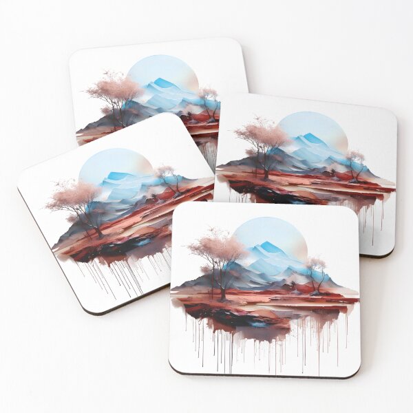 Item preview, Mountain and moon landscape designed and sold by Nazardes.