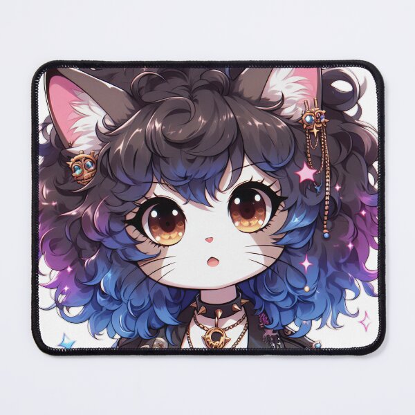 Item preview, an anime of a Cat girl in rock style designed and sold by BlurBlurDesign.