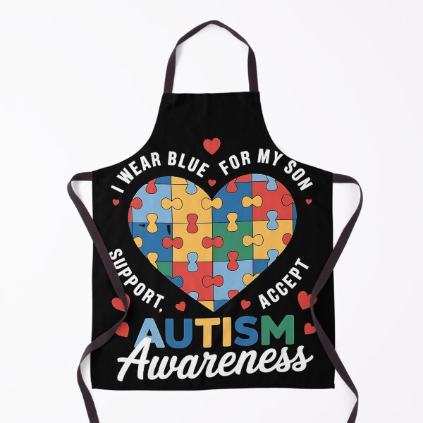 Item preview, I Wear Blue For my son Autism Awareness men women kids mom, autism awareness month designed and sold by BLZART.