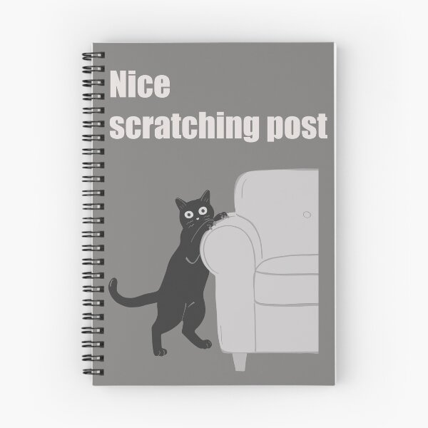 Item preview, Mischievous cat art : Nice scratching post Gray version designed and sold by TheGrandLordCat.