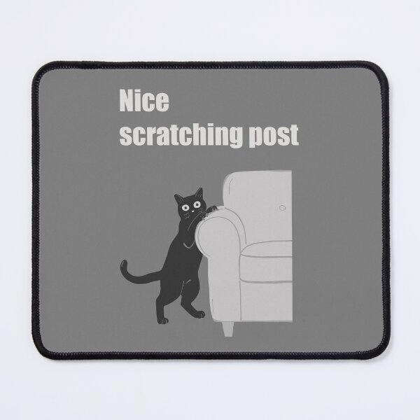 Item preview, Mischievous cat art : Nice scratching post Gray version designed and sold by TheGrandLordCat.