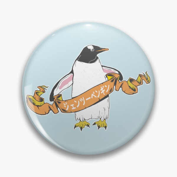 Item preview, Gentoo pinguin Japanese Kanji Characters designed and sold by piedaydesigns.