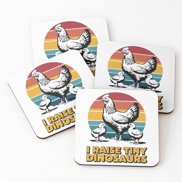 Item preview,  I Raise Tiny Dinosaurs – Funny Chicken Farmer Retro Design designed and sold by Serbin.