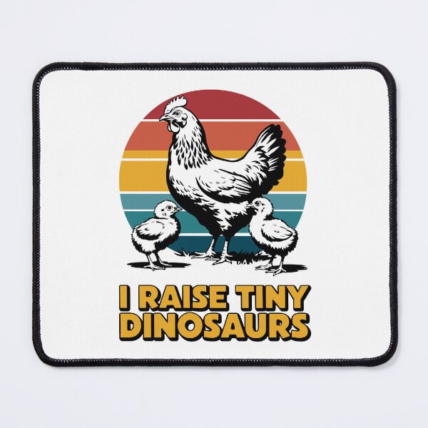 Item preview, I Raise Tiny Dinosaurs – Funny Chicken Farmer Retro Design designed and sold by Serbin.