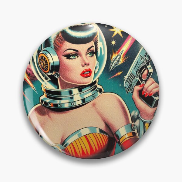 Item preview, Vintage Astronaut Girl designed and sold by PulpVintage.