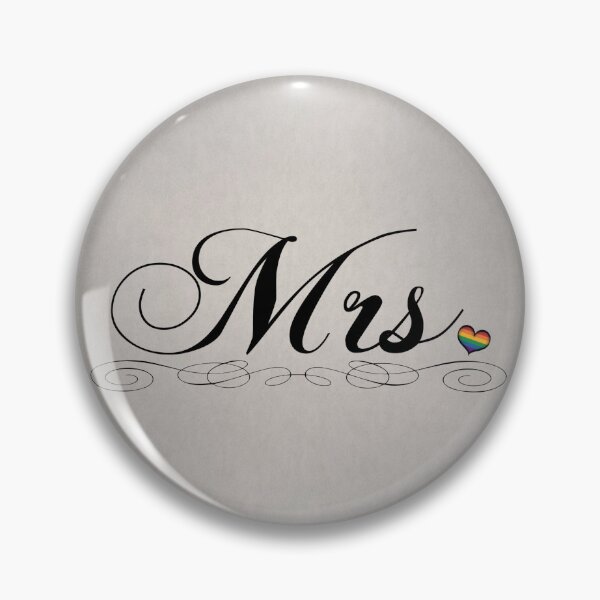 Item preview, Mrs. Lesbian Pride Typography Design designed and sold by LiveLoudGraphic.