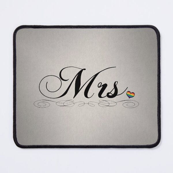 Item preview, Mrs. Lesbian Pride Typography Design designed and sold by LiveLoudGraphic.