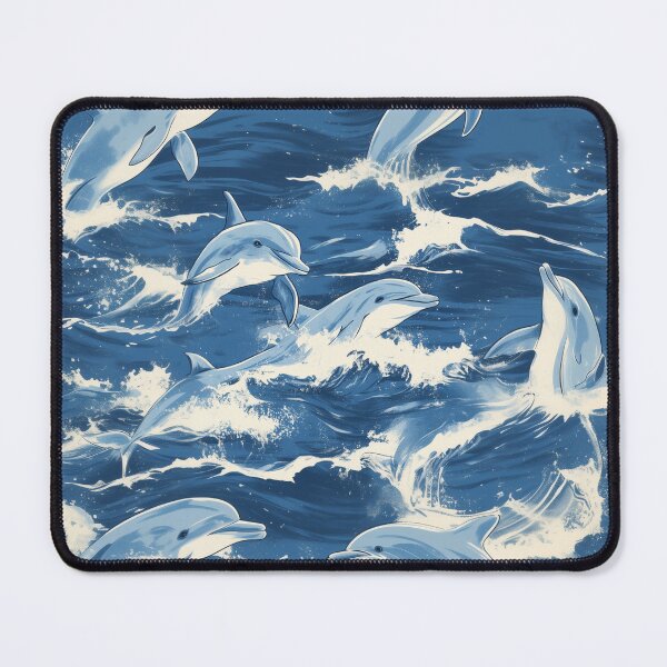 Item preview, A family of dolphins freely traveling the sea designed and sold by ModHaven.