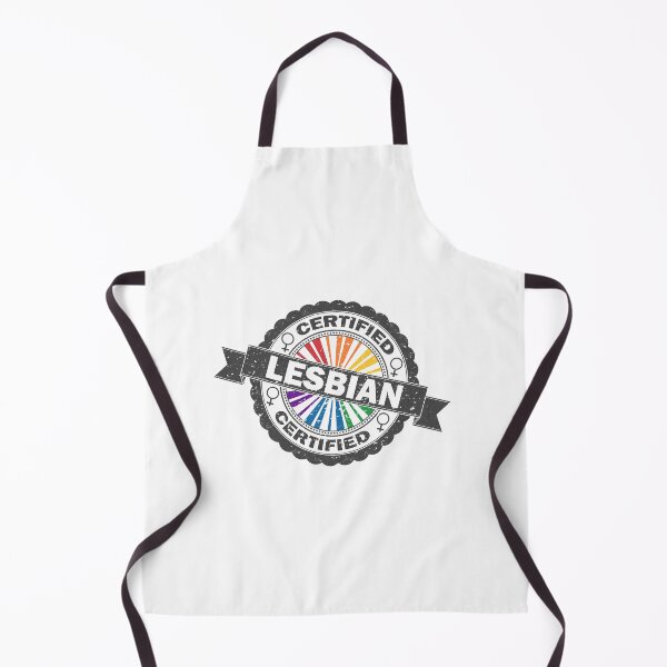 Item preview, Certified Lesbian Pride Seal of Approval with Rainbow Flag Background designed and sold by LiveLoudGraphic.