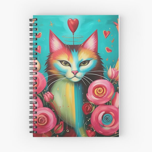 Item preview, A cat in love with a heart. designed and sold by Natalia-Vlad.