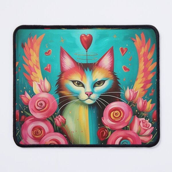 Item preview, A cat in love with a heart. designed and sold by Natalia-Vlad.