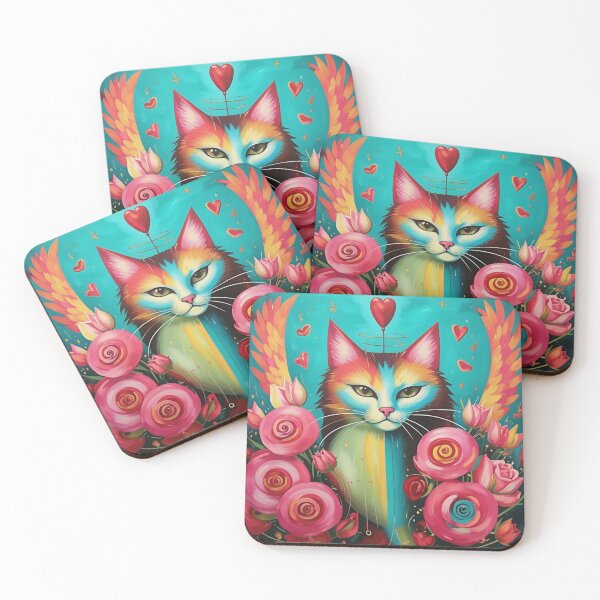 Item preview, A cat in love with a heart. designed and sold by Natalia-Vlad.