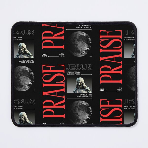 Item preview, Praise Jesus – World Design with Bold Text designed and sold by Kingdom-Mindset.