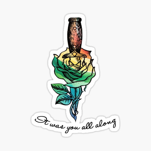 Item preview, Happy as Larries Rose Dagger Tattoo (It was you all along) designed and sold by happyaslarries.