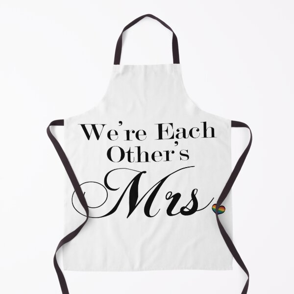 Item preview, We're Each Other's Mrs. Lesbian Pride Typography designed and sold by LiveLoudGraphic.