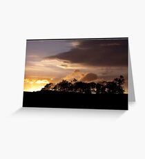 Sunset over Dufftown Greeting Card