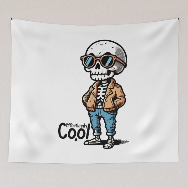 Item preview, Cool Skeleton - Attitude & Style for Stickers & Apparel designed and sold by krisssuarez.