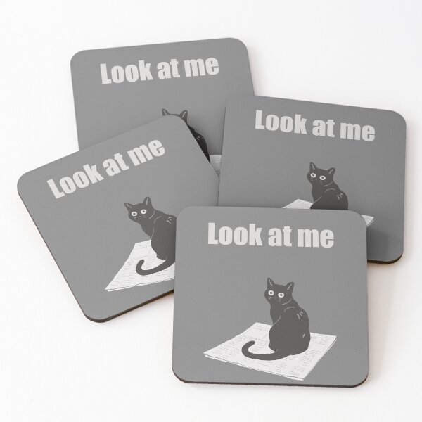 Item preview, Humorous cat art : Look at me Gray version designed and sold by TheGrandLordCat.