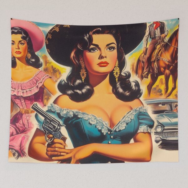 Item preview, Western Pin-up designed and sold by PulpVintage.