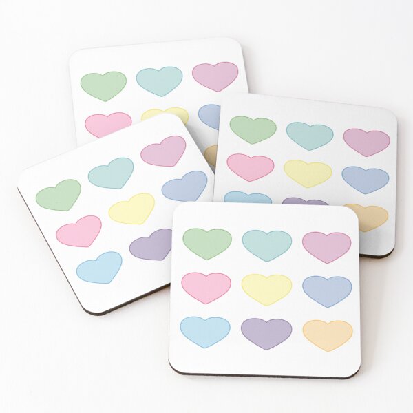 Item preview, Sweet Pastel Conversation Type Grid Heart Pattern designed and sold by MoePark.