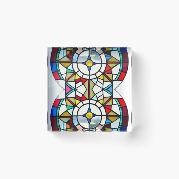Item preview, Two soul in one body - Stained Glass Reflections Geometric designed and sold by Atarac.