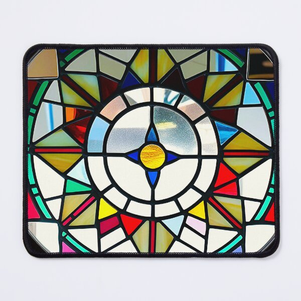 Item preview, Two soul in one body - Stained Glass Reflections Geometric designed and sold by Atarac.