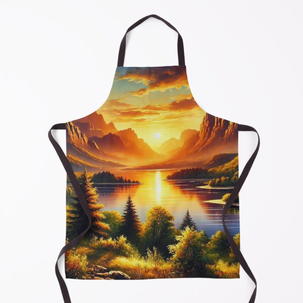 Item preview, Golden silence – magical sunset over the mountains designed and sold by M-Masterpieces.