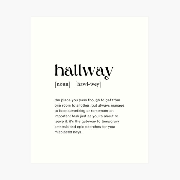 Item preview, Hallway Definition designed and sold by Alberto Dominguez.