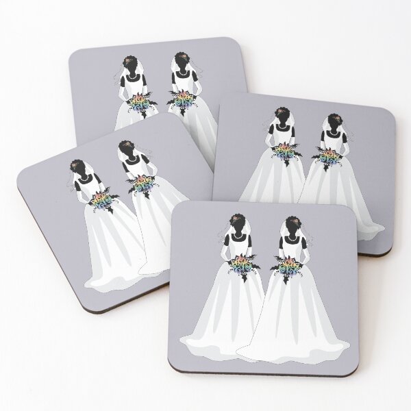 Item preview, Lesbian Pride Ballgown Rainbow Brides designed and sold by LiveLoudGraphic.