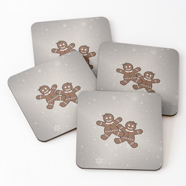 Item preview, Lesbian Pride Christmas Gingerbread Women w/ Rainbow Buttons designed and sold by LiveLoudGraphic.