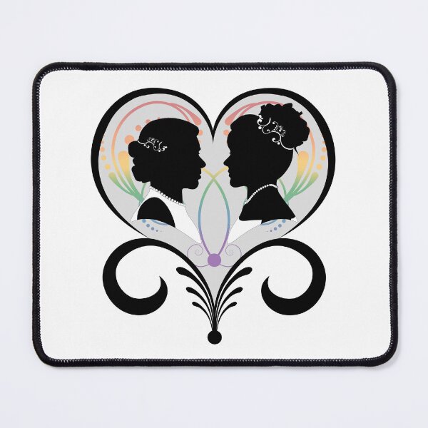 Item preview, Two Lesbian Pride Brides Inside an Elegant Heart designed and sold by LiveLoudGraphic.