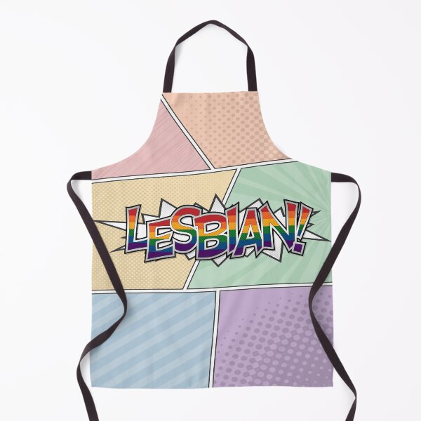 Item preview, Halftone Lesbian Pride Typography with Rainbow Flag Background designed and sold by LiveLoudGraphic.