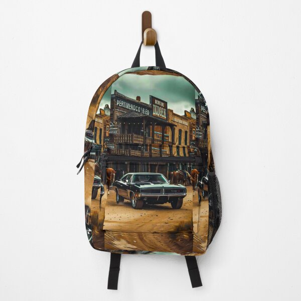 Item preview, Muscle & Grit – A Classic Car in the Wild West designed and sold by Artistic canvas store.