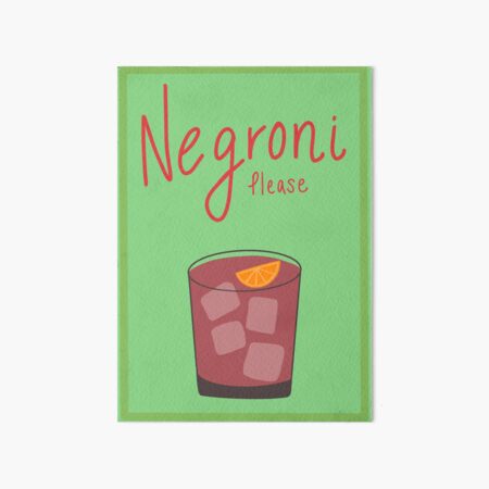 Artikel-Vorschau von Negroni-Getränkedruck, designt und verkauft von Hannahbanana003.