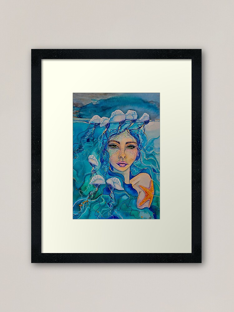 Thumbnail 2 of 7, Framed Art Print, Portuguese Maiden Of War designed and sold by Saltyartmia.