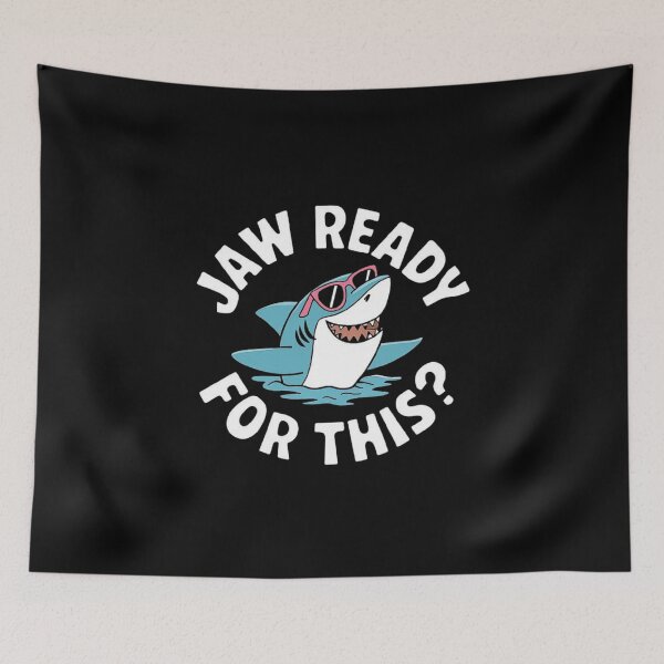Item preview, Jaw Ready For This - Funny Shark Lover Ocean Wildlife designed and sold by love3617.