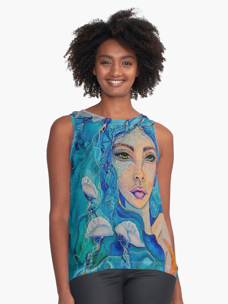 Item preview, Sleeveless Top designed and sold by Saltyartmia.