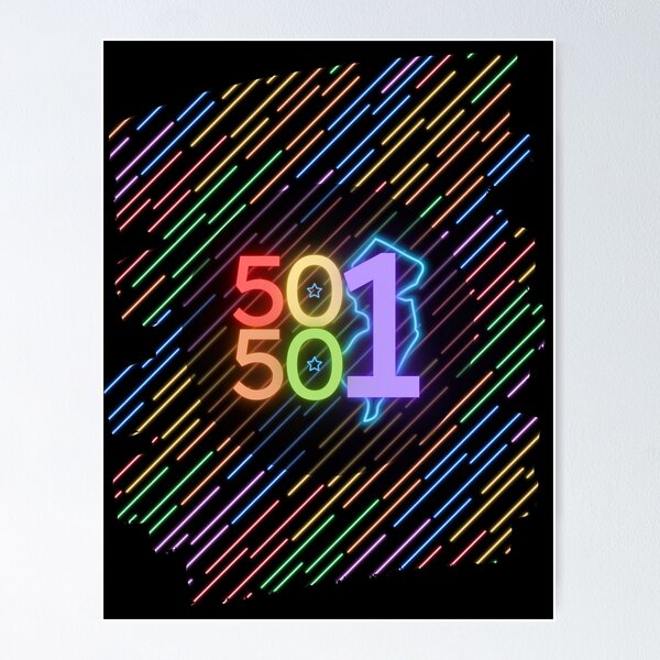 Item preview, NJ50501 Neon Rainbow designed and sold by Itsokbirdie.