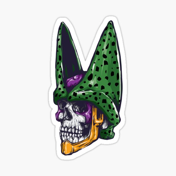 Item preview, Cell Skull - Dragon Ball Z Sticker designed and sold by krisssuarez.