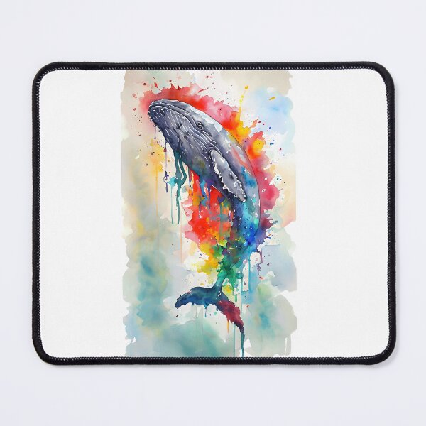 Item preview, Watercolor Colorful Grey Whale designed and sold by BNDDesign.