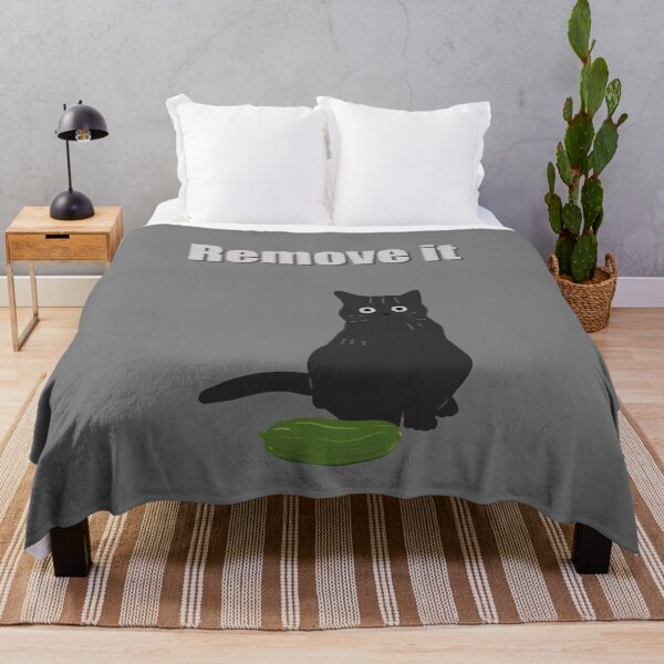 Item preview, Cucumber vs Cat : Remove it Gray version designed and sold by TheGrandLordCat.