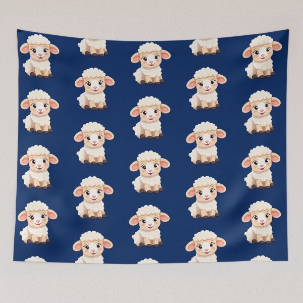 Item preview, Baby sheep sitting and happy designed and sold by marvinins.